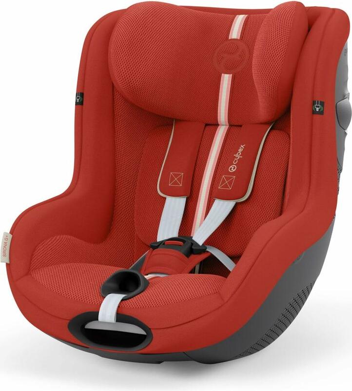 Cybex Sirona G I-Size Plus Reboard Kindersitz ab 61 cm bis 105 cm, Farbe:Hibiscus Red