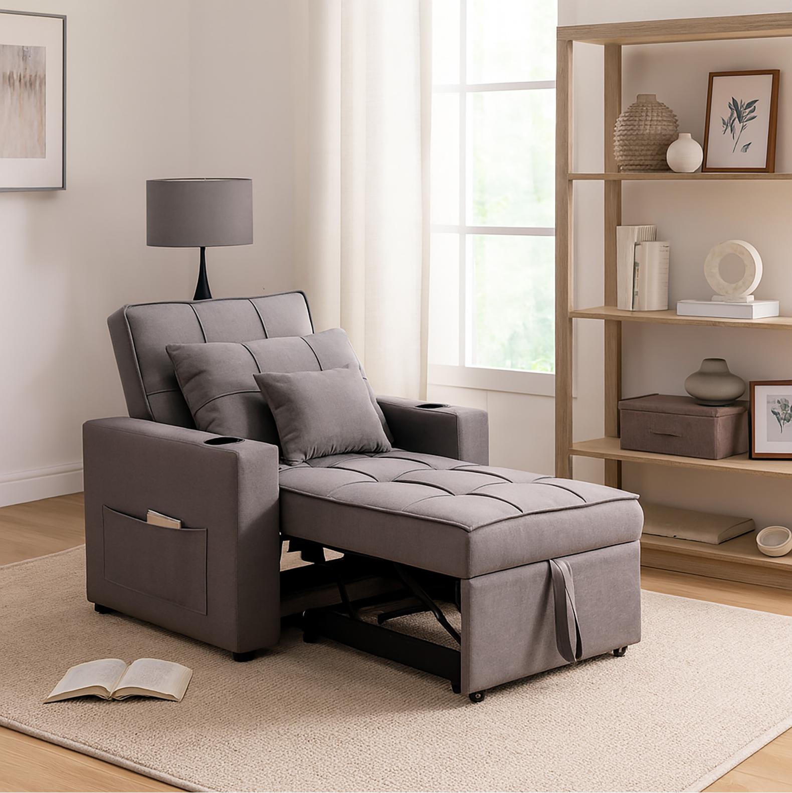HTI-Living Relaxsessel Maritta Dunkelgrau