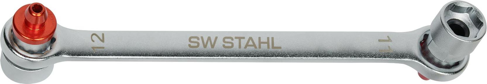 SW-Stahl 01452L-3 Bremsenentlüftungsschlüssel I Entlüfterschlüssel 11 x 12 mm I Bremsleitung Schlüssel I Entlüftungskit I Bremsenentlüftung I Werkzeug Bremsen entlüften KAL-10157368