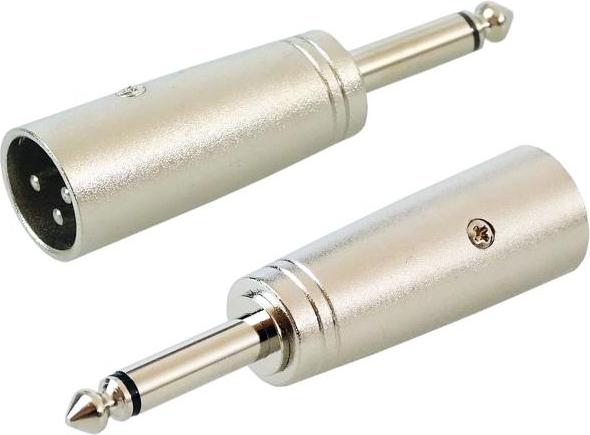 keepdrum ADA008 XLR-Adapter XLR-m zu 6,3 Klinke 2Stk