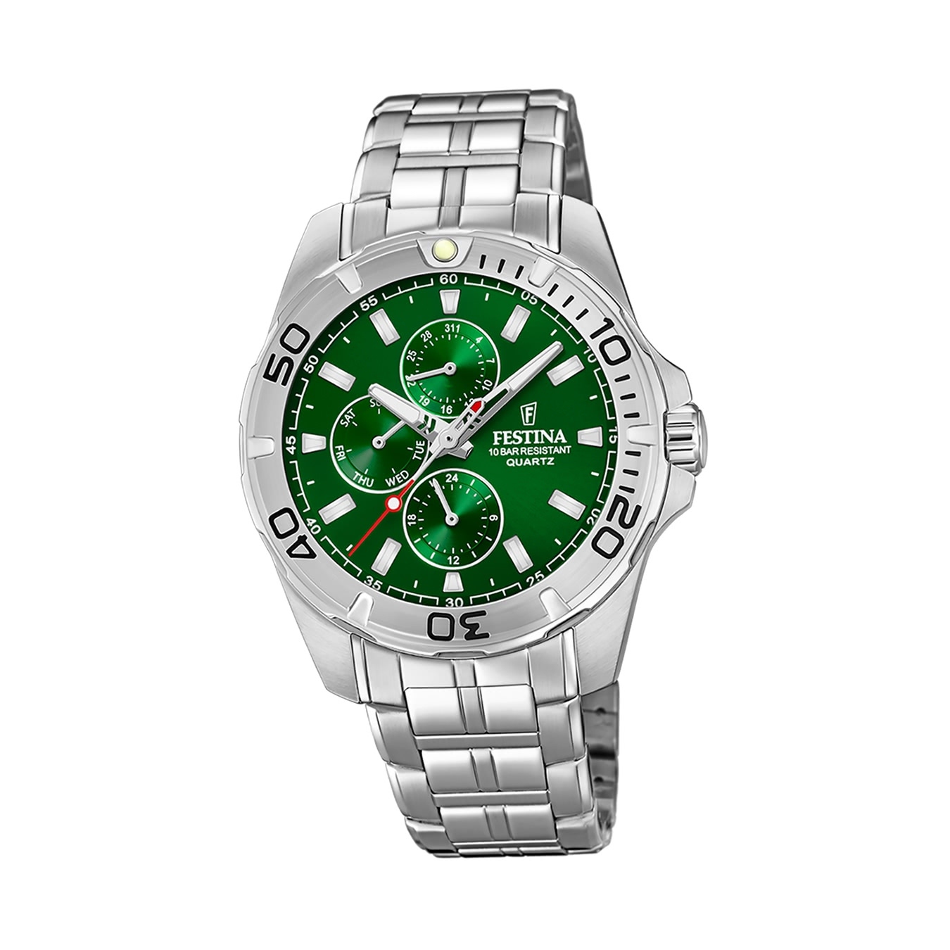 Pánske hodinky Festina z ušľachtilej ocele strieborné Multifunkčné náramkové hodinky Festina D2UF20445/7