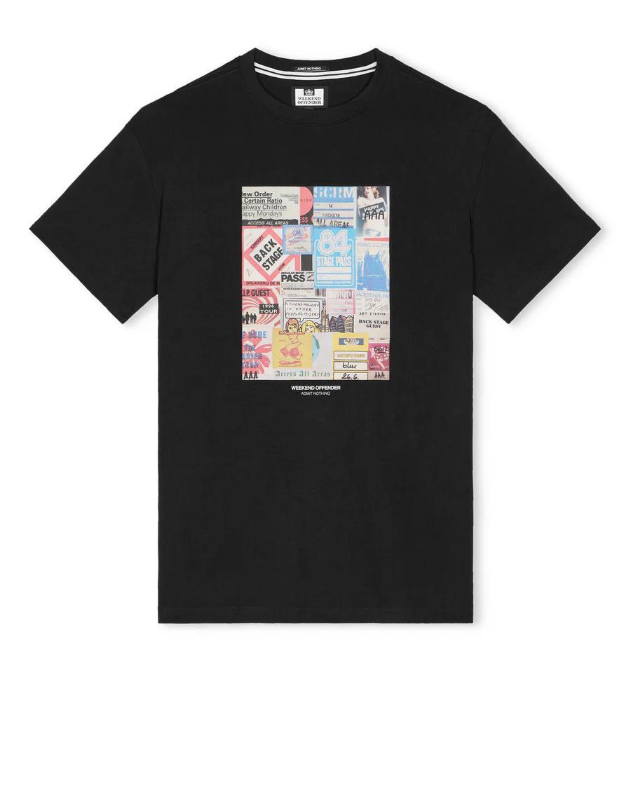 Weekend Offender - Passes Graphic T-Shirt - Schwarz