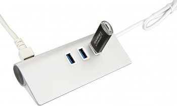 EXSYS EX-1132-N, USB 3.2 Gen 1 (3.1 Gen 1) Type-C, RJ-45, USB 3.2 Gen 1 (3.1 Gen 1) Type-A, 5000 Mbit/s, Biela, 0,31 m, CE, FCC