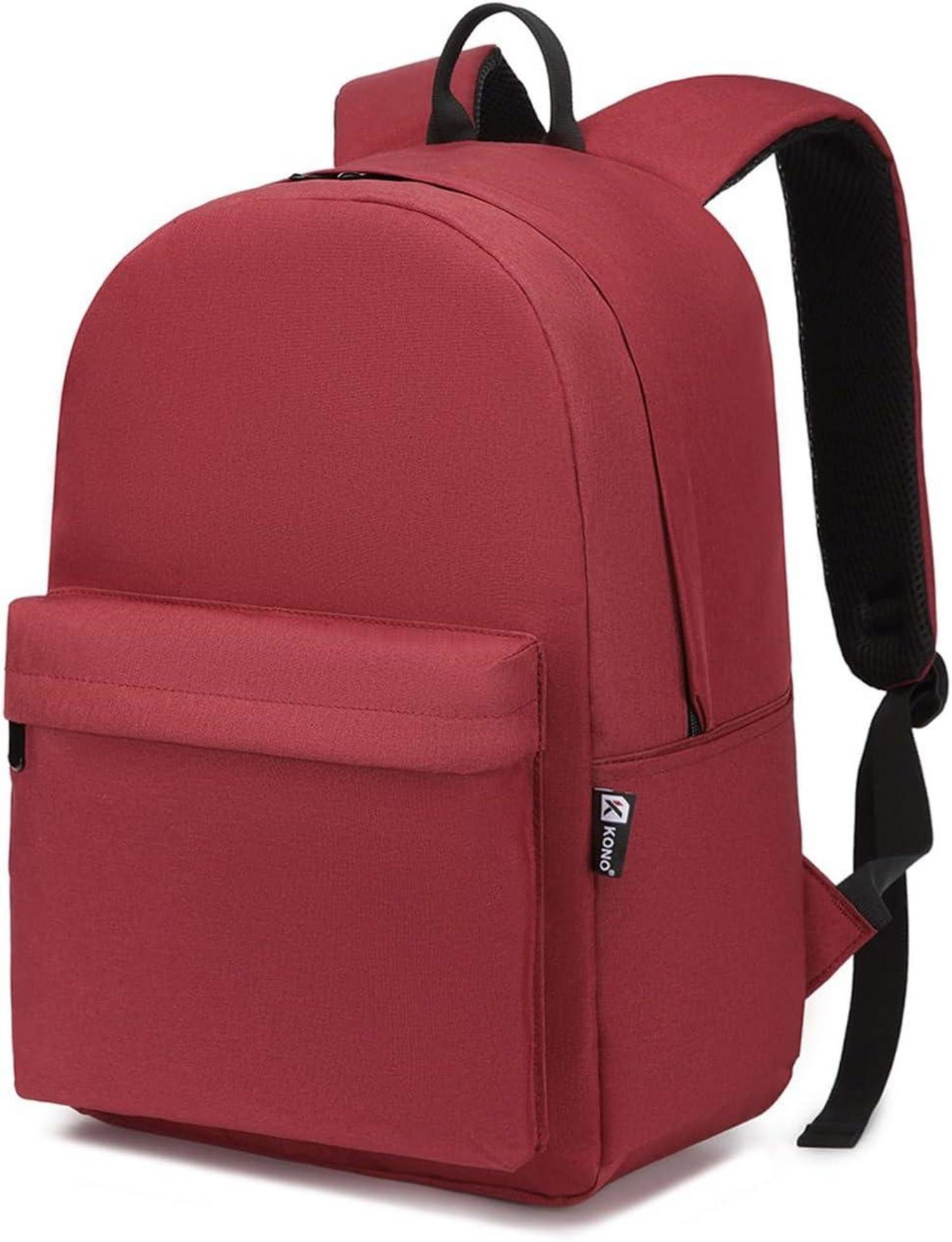 Sonstige Leichter Schulrucksack College-Rucksack für 15,4-Zoll-Laptop in Rot
