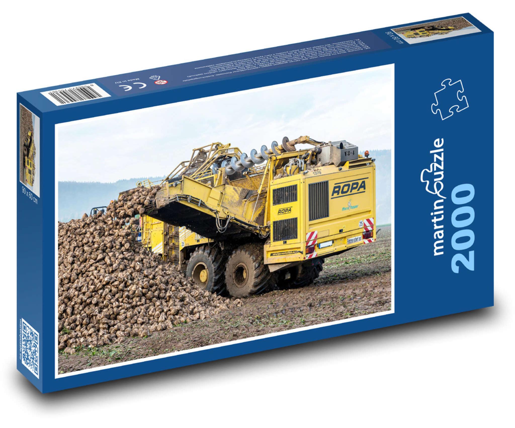 MCprint Puzzle 2000 Zuckerrübenernte - martinpuzzle