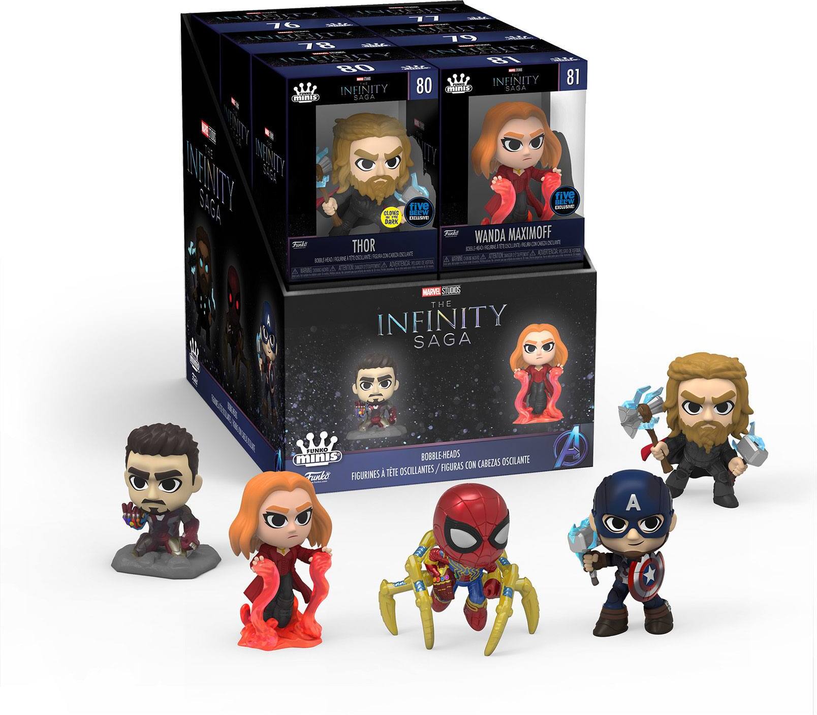 Funko Marvel Mystery Minis Minifiguren 5 cm Display Infinity Saga - 1 Blindpick