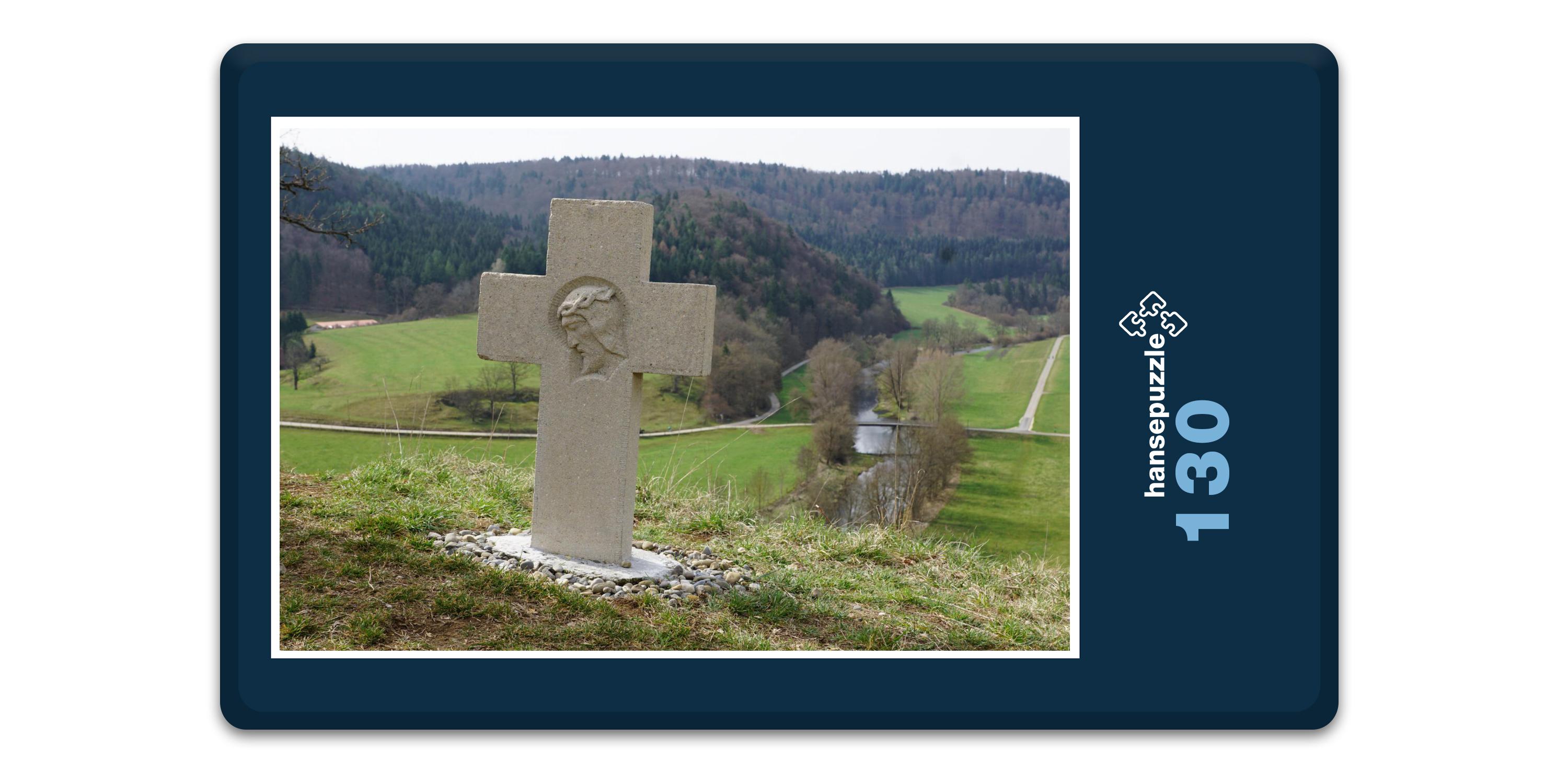 hansepuzzle 18528 - Mahnmal Puzzle, 130 Teile, Orte, 28,7 x 20,0cm mit hochwertiger Aufbewahrung, Kartonbox und wiederverschließbarem Beutel