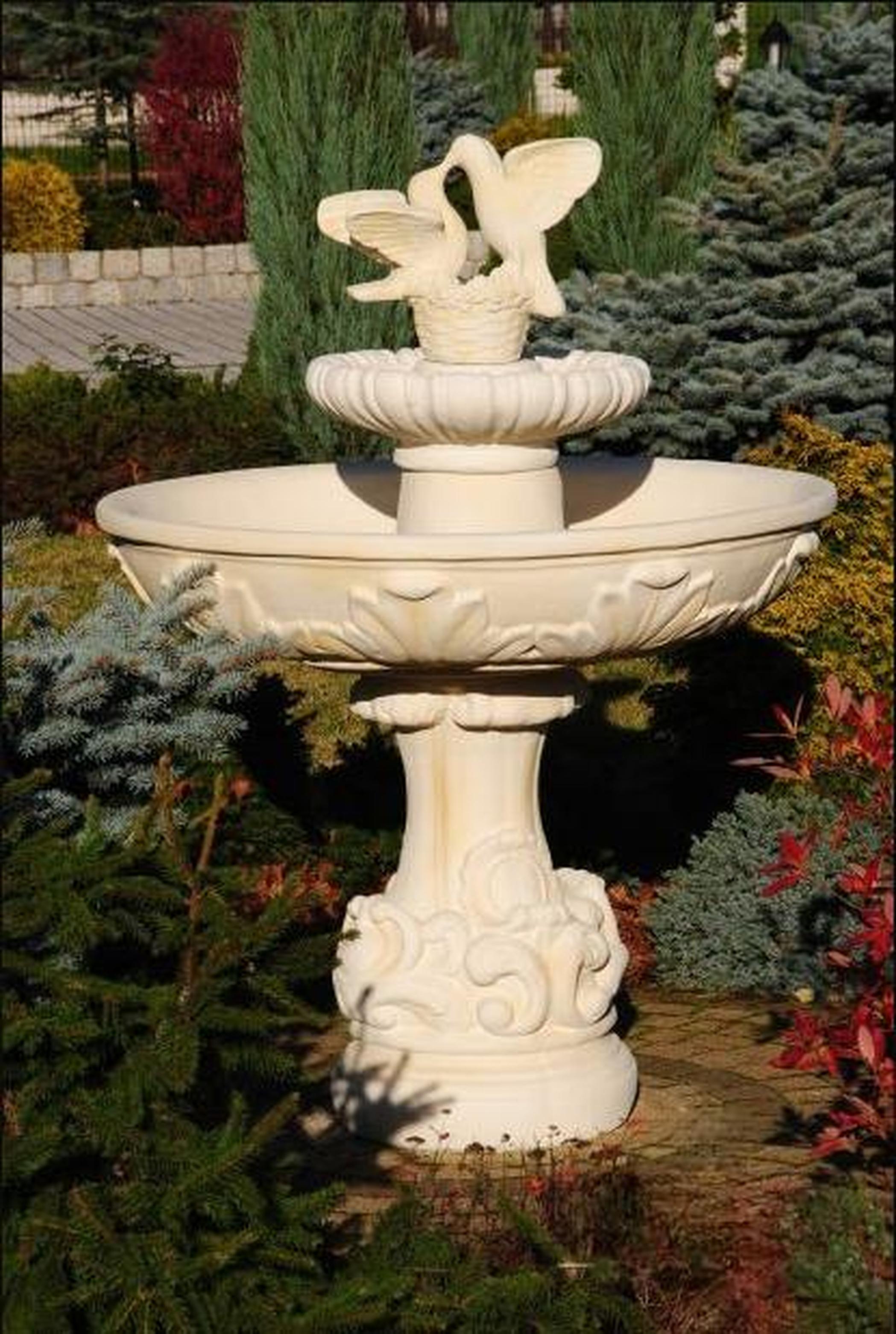 AEA Springbrunnen Froschbrunnen Brunnen Steinbrunnen Gartenbrunnen Fontaine 155cm JVM4062292043895