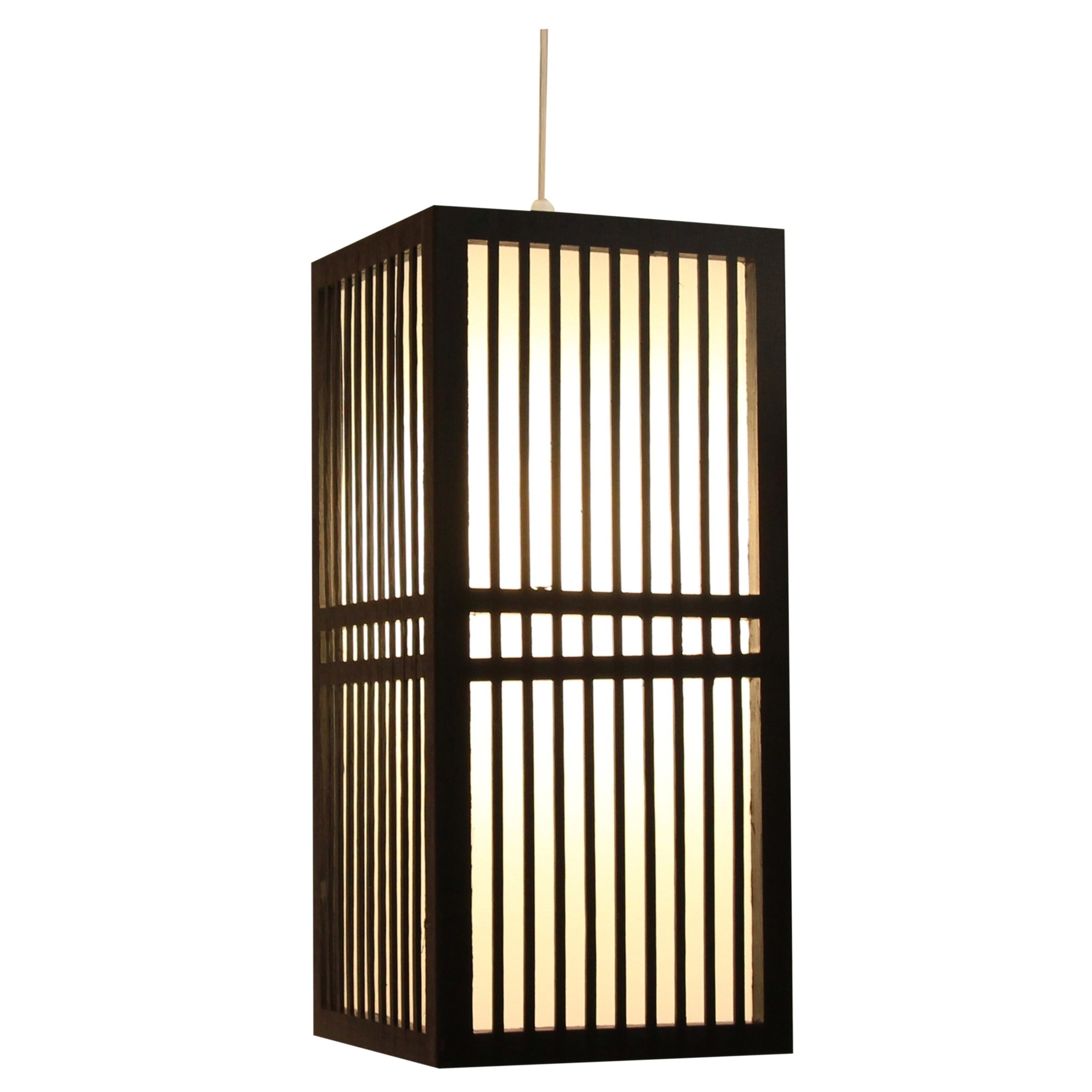 Fine Asianliving Japanische Lampe Shoji Schwarz Kumamoto B17xT17xH37cm Japanische Lampen Japanische Hängelampen Japanische Pendellampen Deckenleuchten Japanische Stehlampen shoji-lampen Japanische Wandlampen Wandleuchte beleuchtung