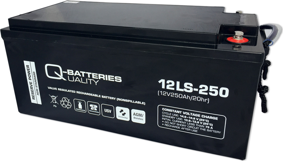 Quality-Batteries Q-Batteries 12LS-250 / 12V - 250Ah Blei Akku Standard-Typ AGM VRLA 10 Jahres Typ