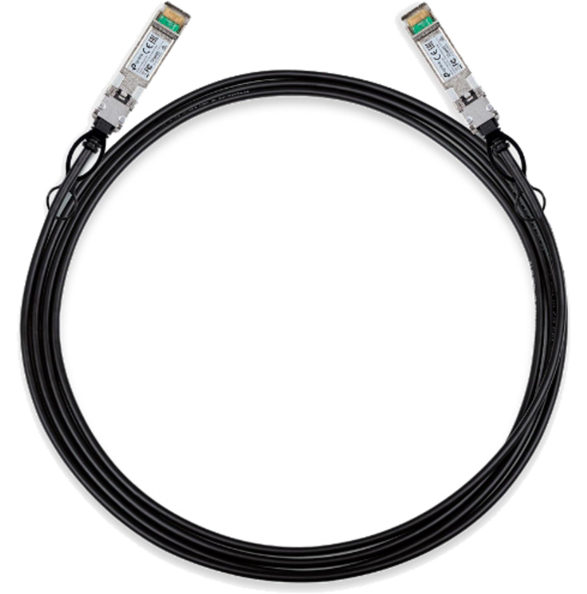 TP-Link 3m Direct Attach SFP+ Kabel für 10 Gigabit Verbindungen, 3 m, DAC, SFP+, SFP+ TL-SM5220-3M