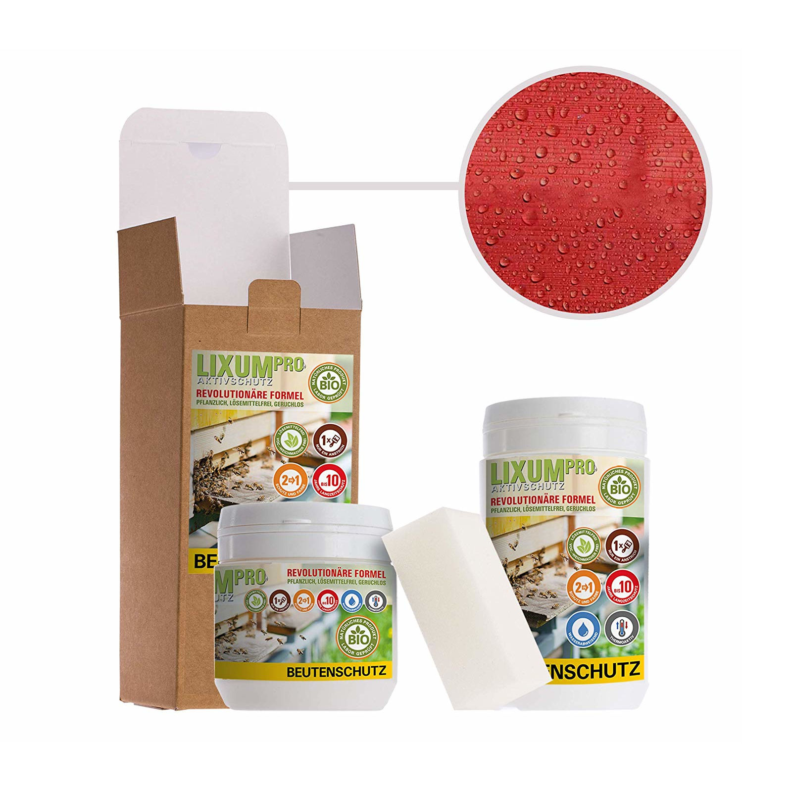 Lixum Pro Beutenschutz Lasur - rot 200 ml 401021