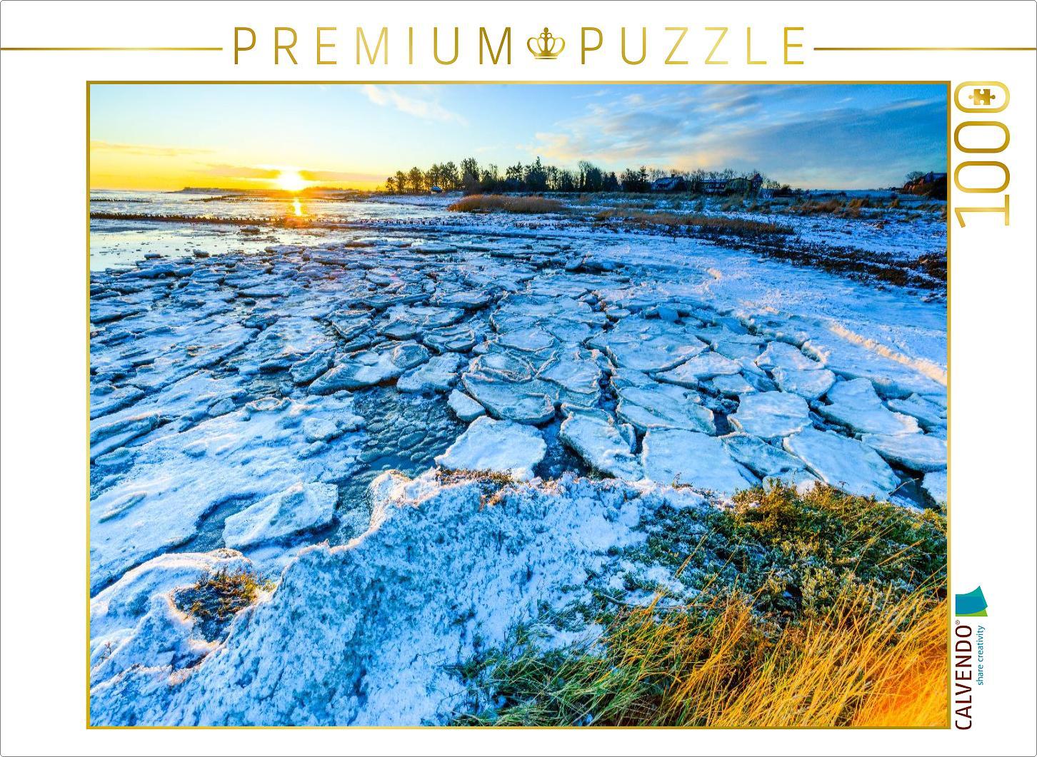 CALVENDO Puzzle Wattmeer auf der Ostseite | 1000 Teile Lege-Größe 64x48cm Foto-Puzzle für glückliche Stunden