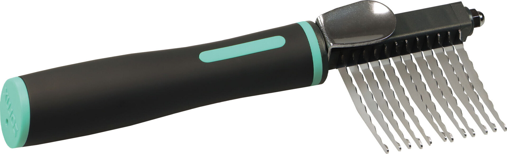 Zolux-ANAH - 12-Klingen-Enthaarungskamm, 7,7 x 6 x 19 cm, Serie ANAH, für Hunde, ZO-470829