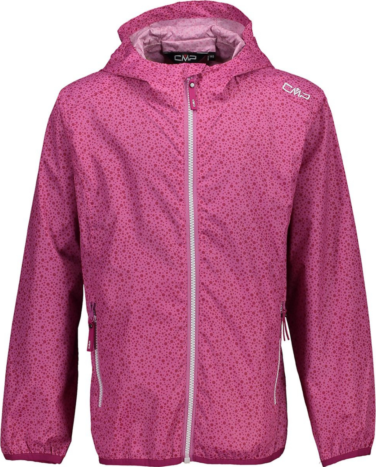 CMP Kinder Regenjacke mit Tasche zum Verstauen pink 164/14J 31X7295