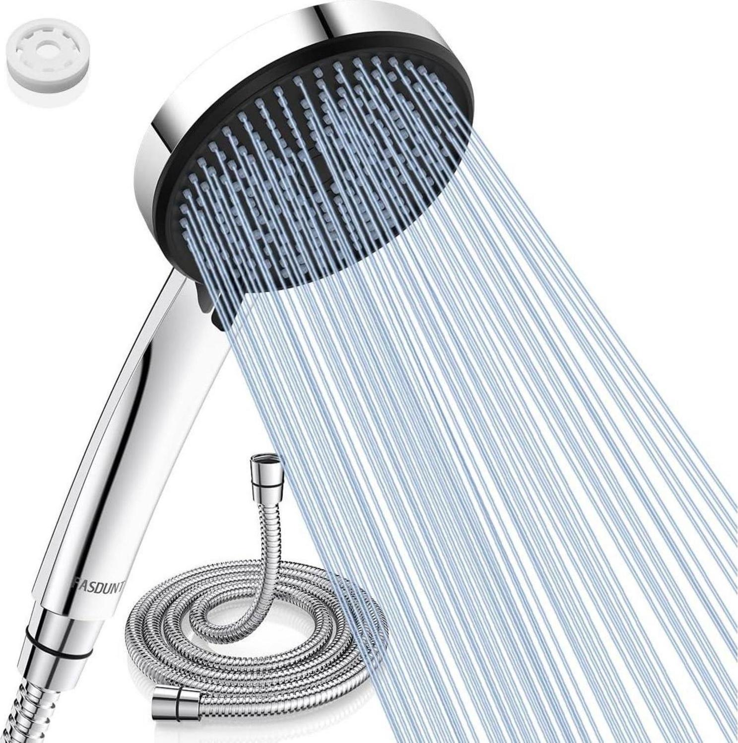 Sonstige FASDUNT Duschkopf 5 Strahlarten mit Premium Schlauch, 2M