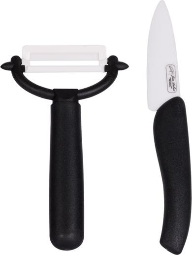 Büro-Messerset 8 cm + Sparschäler - Keramik - Jean Dubost