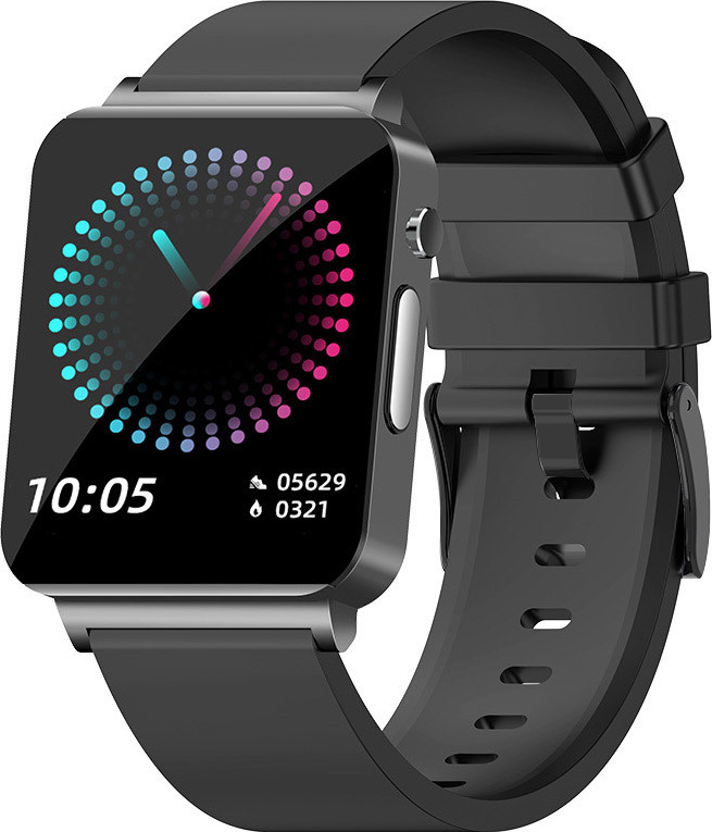 INF Smartwatch mit EKG, Puls, Blutsauerstoff, Schlafmonitor Schwarz 277769