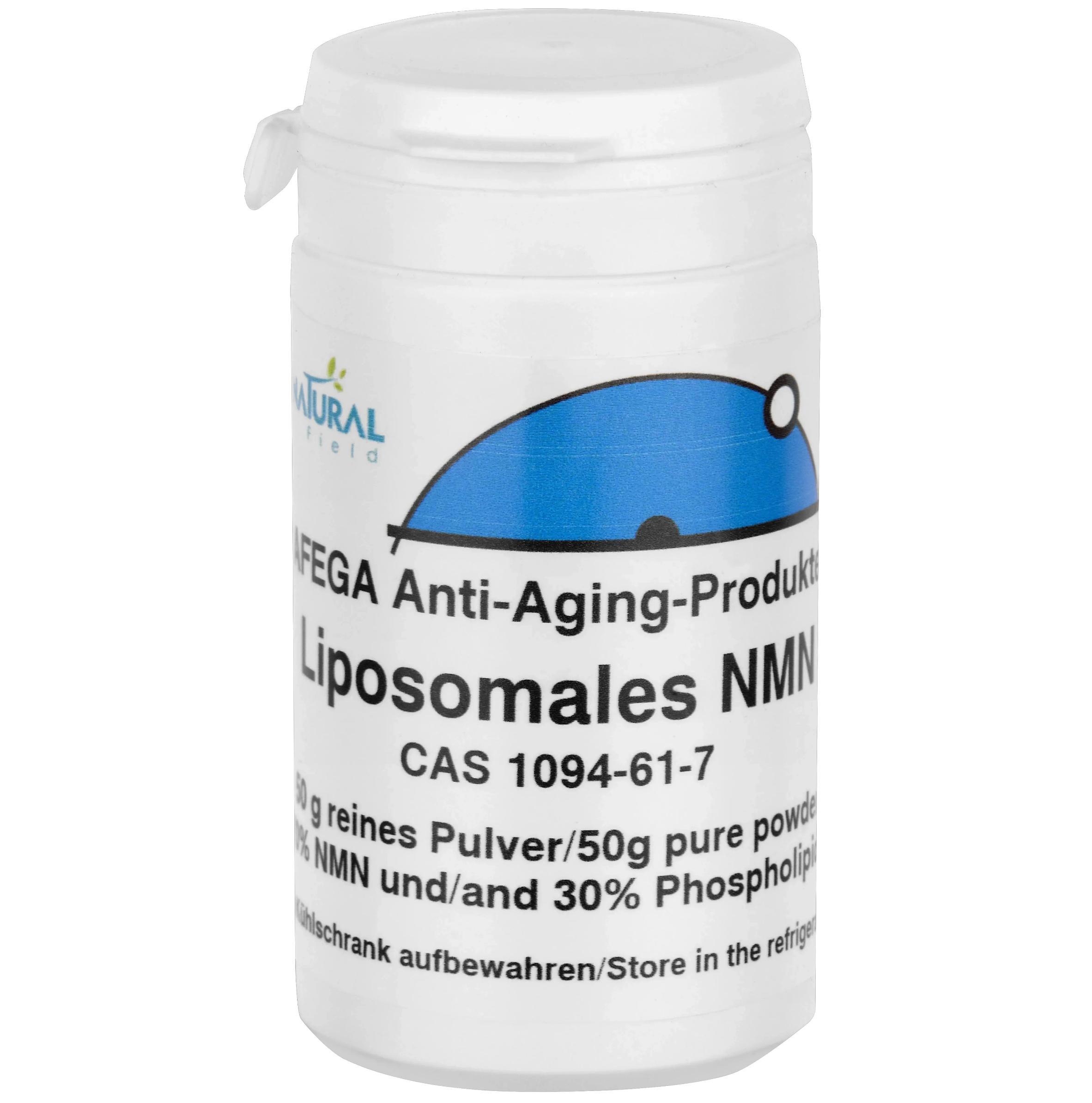 AFEGA Anti-Aging-Produkte AFEGA® Liposomales NMN – NAD-Booster in seiner bioverfügbarsten Form - 50 g liposomales NMN-Pulver (Nicotinamid Mononukleotid)