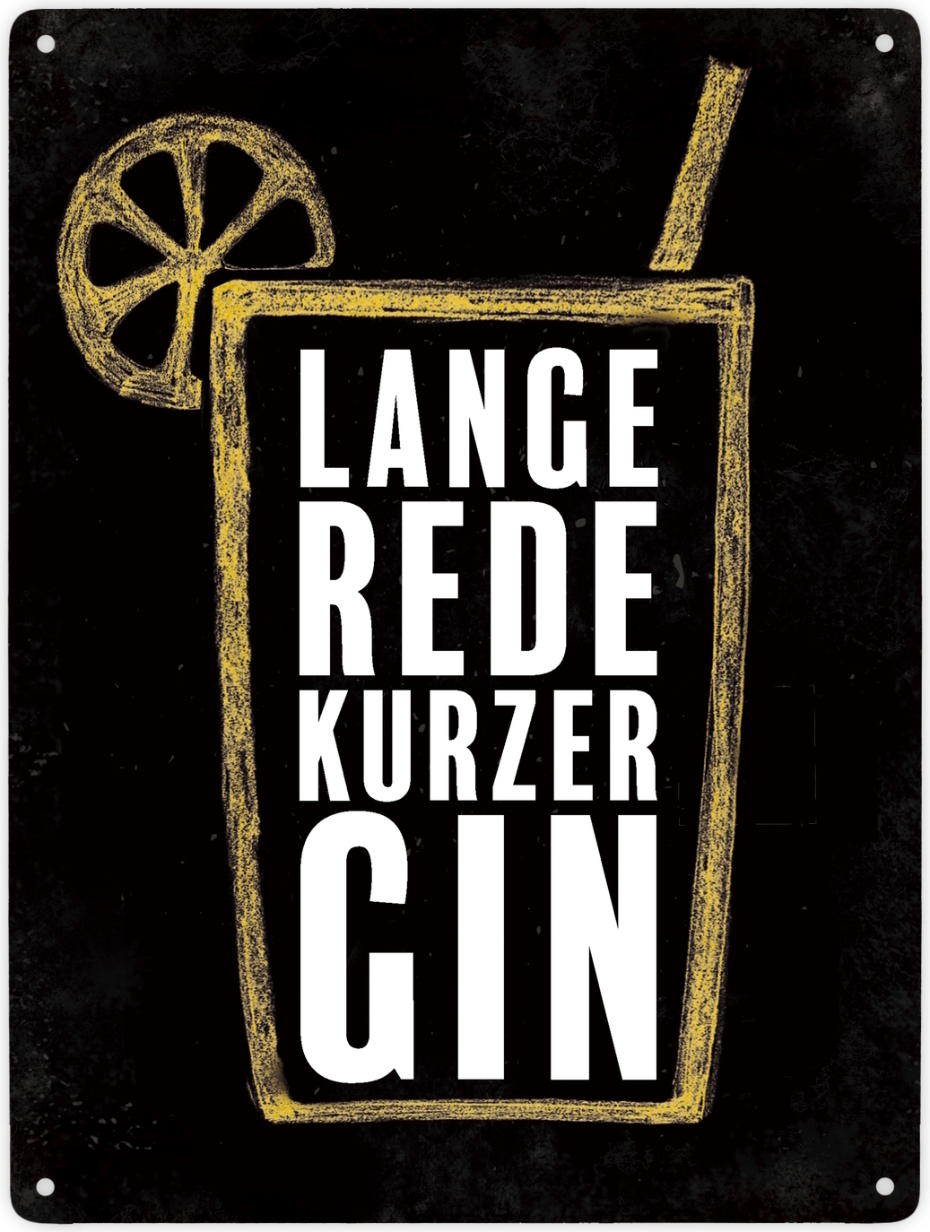 speecheese Metallschild XXL Schild Blechschild Aluminiumschild Emailleschild