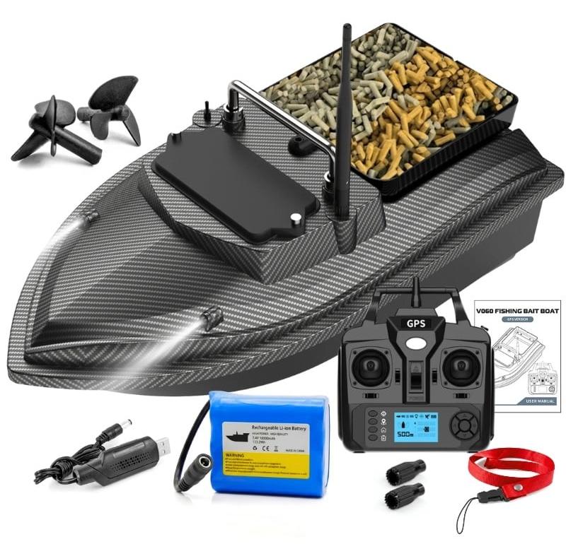 Futterboot iUni V060, GPS, 18000 mAh, 500 m, 2 kg, 10 km/h