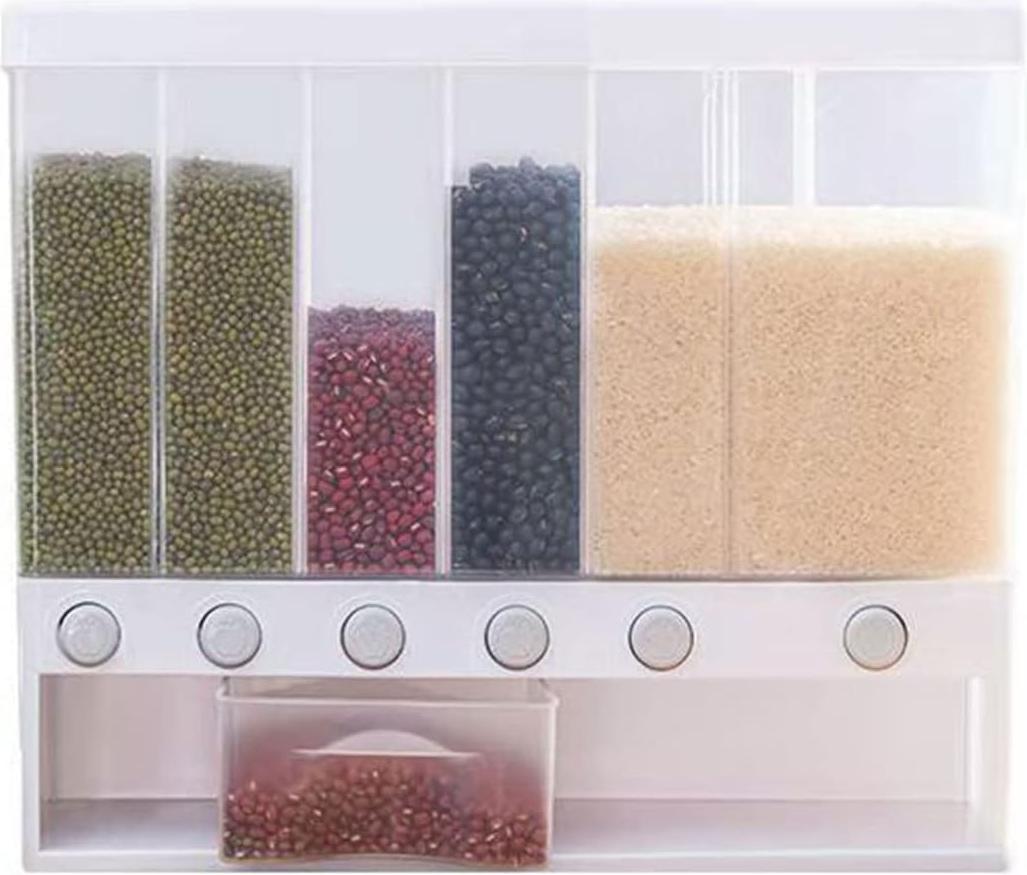 Markenlos 10L Getreide Lagerbehälter - Trocken Lebensmittelspender - Küchenorganisation