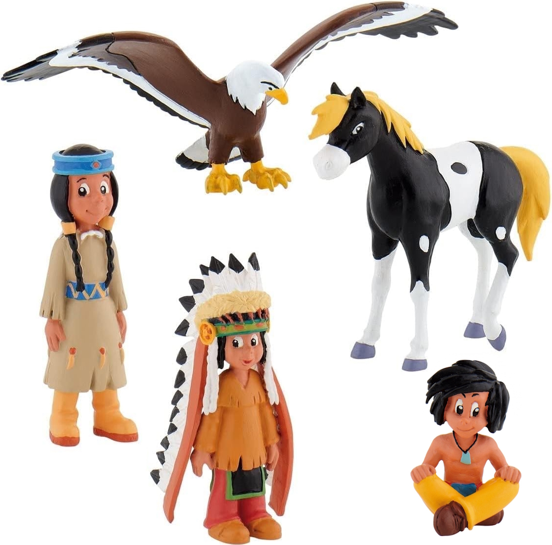 Bullyland Yakari Sammel- und Spielfiguren Set 5'er BU-YAK-5er