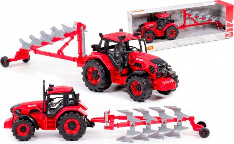 POLESIE Polesie 91338 Traktor Belarus mit Pflug