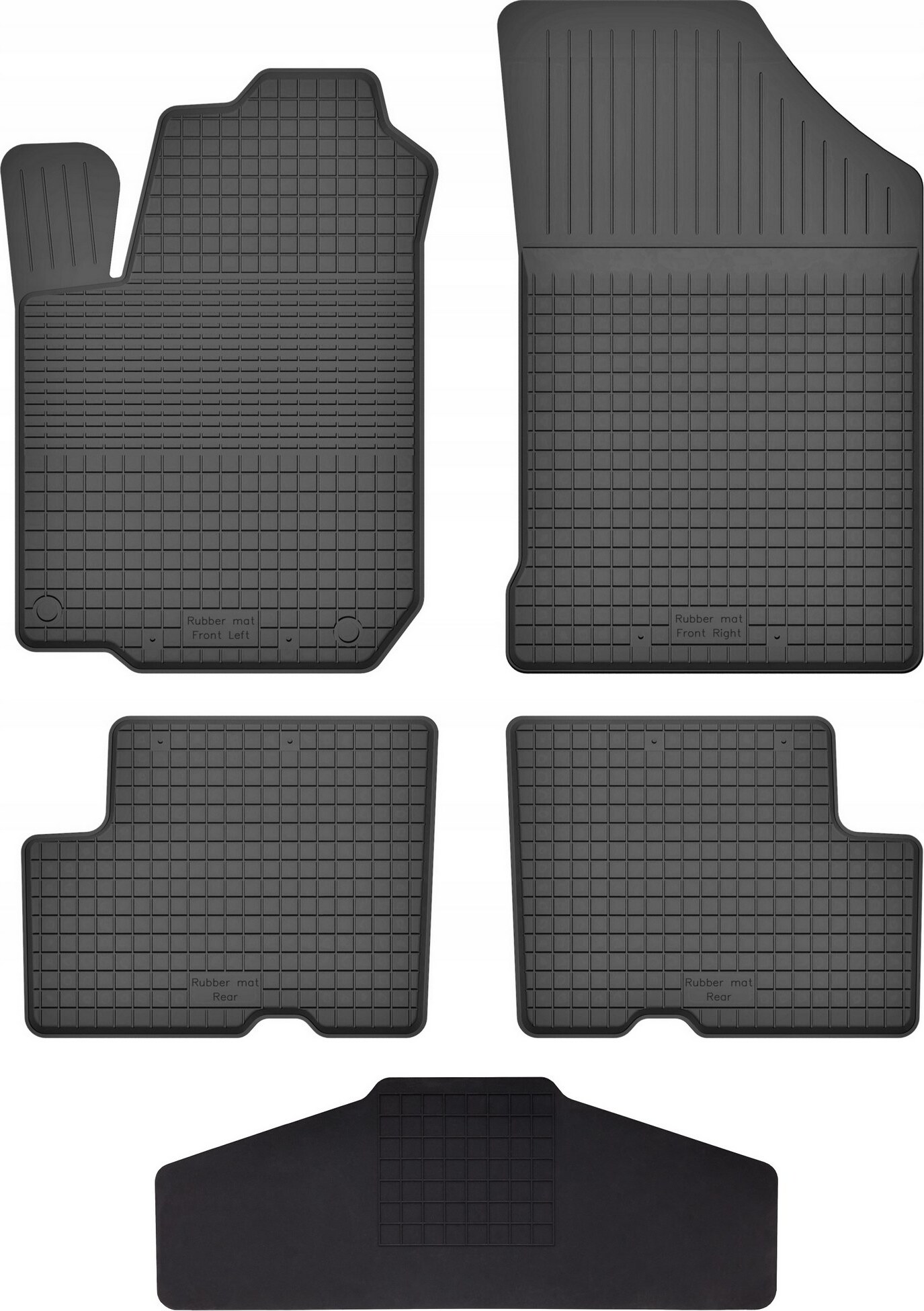 Universal Gummi Fußmatten Set 4-tlg - Für Dacia Sandero 3 & Andere PKW