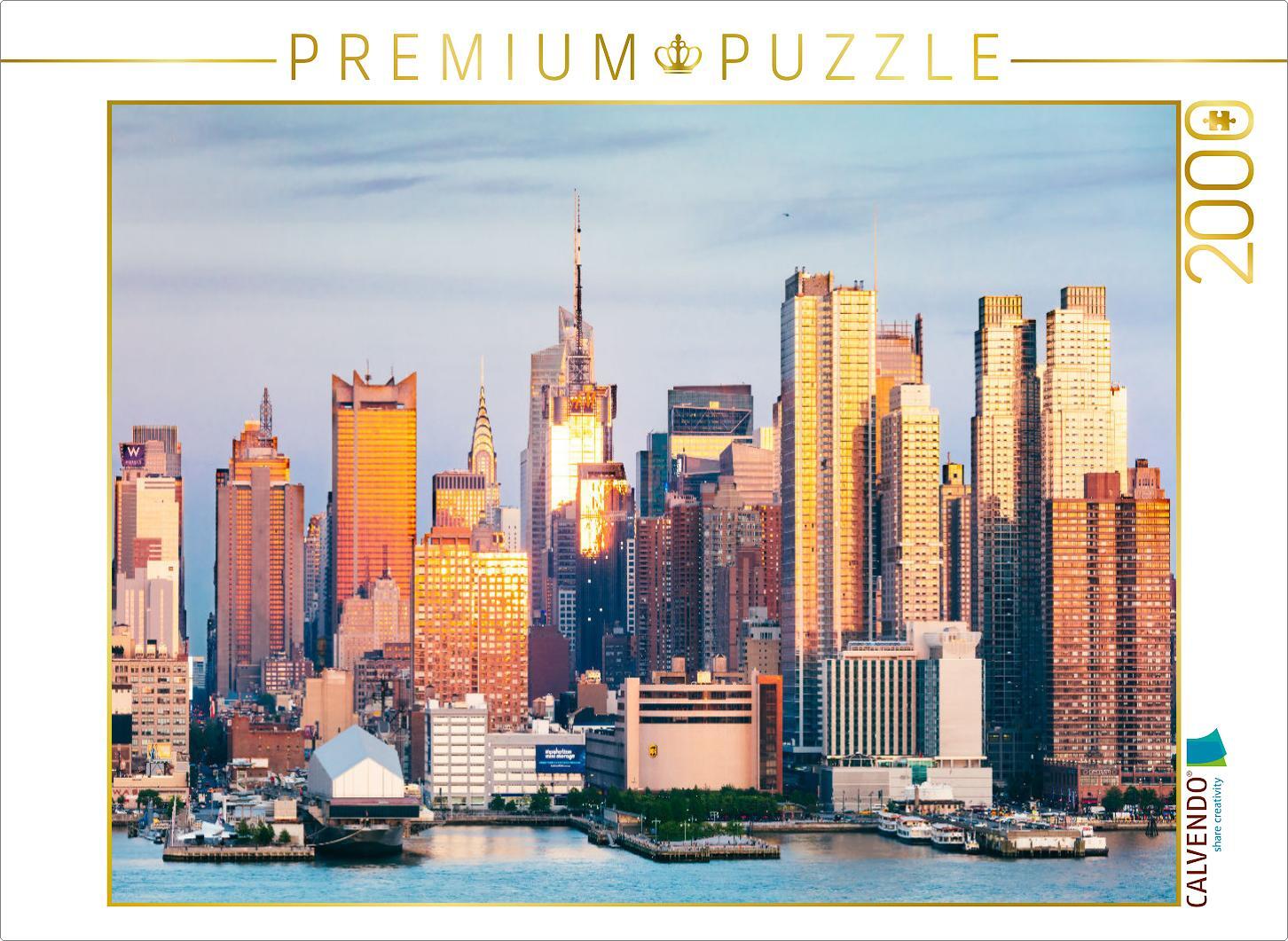 CALVENDO Puzzle Midtown Manhattan 2000 Teile Puzzle quer | 2000 Teile Lege-Größe 90x67cm Foto-Puzzle für glückliche Stunden