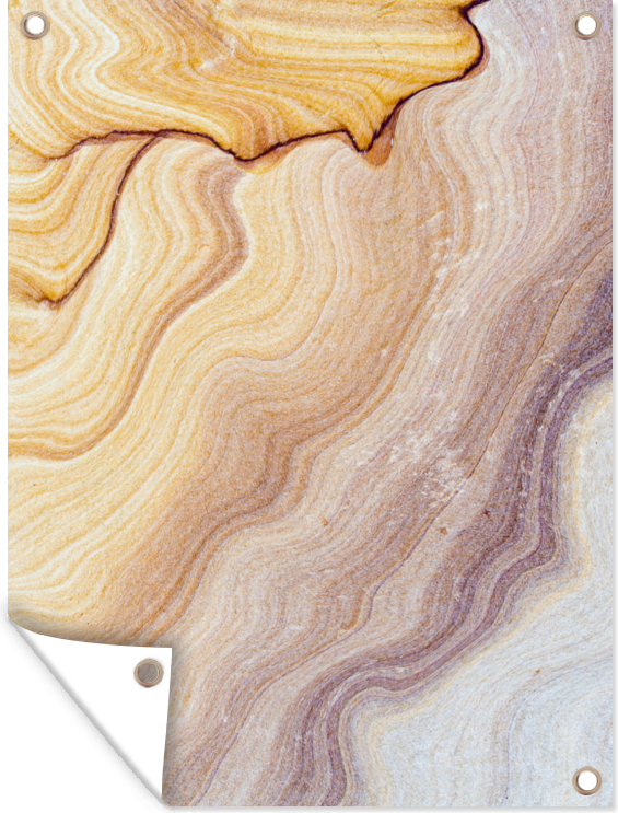 MuchoWow® 30x40 cm Outdoor-Poster Gartendeko Sichtschutz Garten Poster für den Garten Marmor - Textur - Sandstein - Gold - Marmoroptik 133|642156905