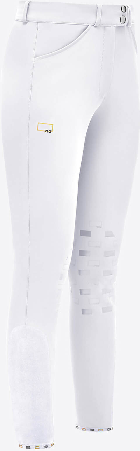 RG Rider´s Gene Reithose Damen Knee-Grip RG Woman Breeches Damenreithose White 38 (IT 44) BRW011 JS013 0001