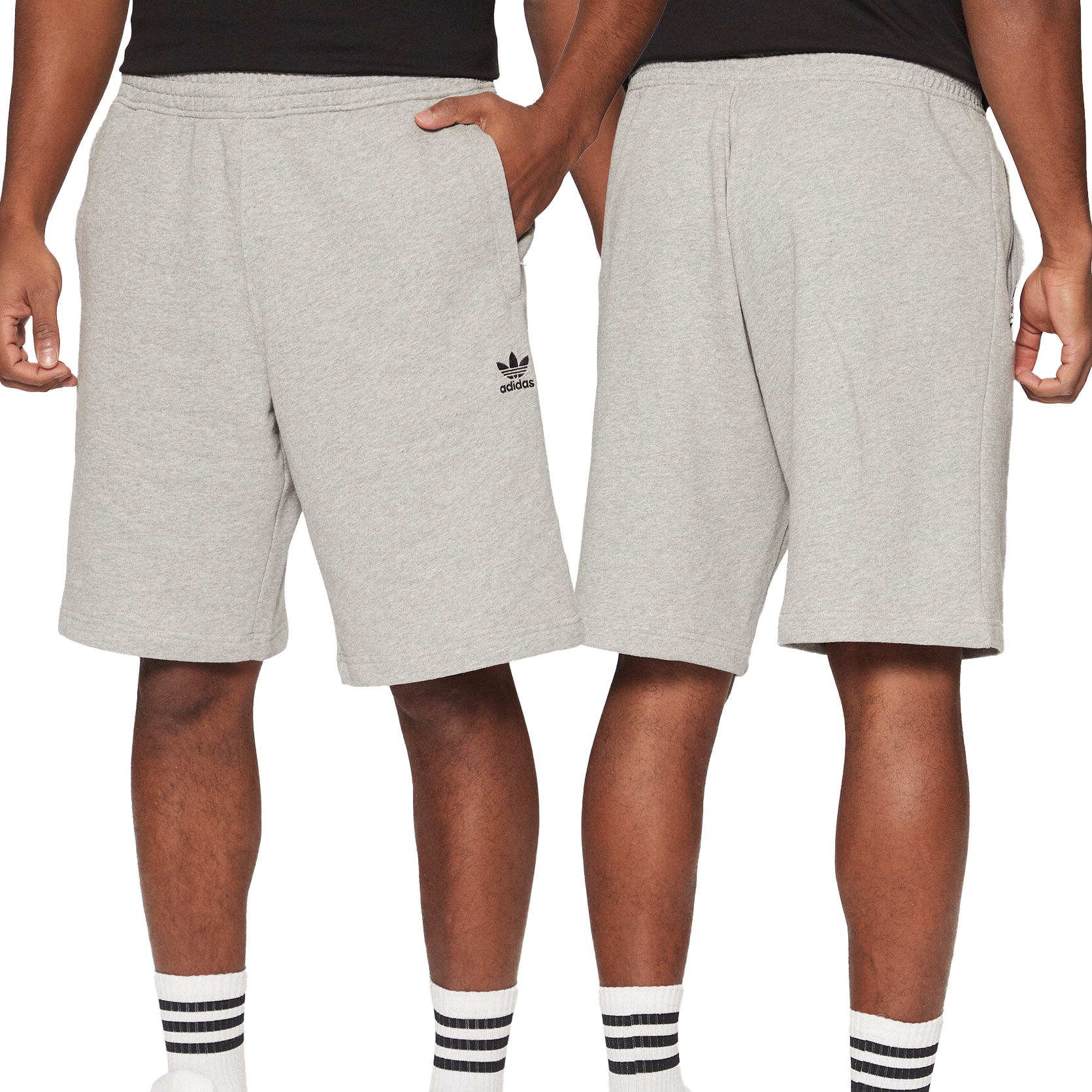 Adidas Shorts Herren Shorts Taschen mit Reißverschlüssen grau IY8517 XL