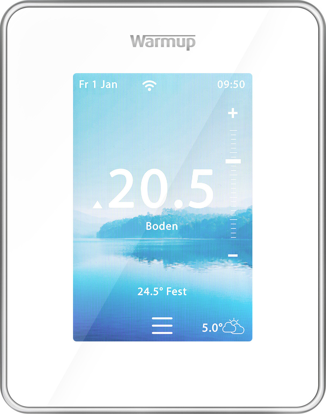Smart 6iE WiFi termostat Termostatický regulátor Izbový regulátor pre podlahové vykurovanie biely