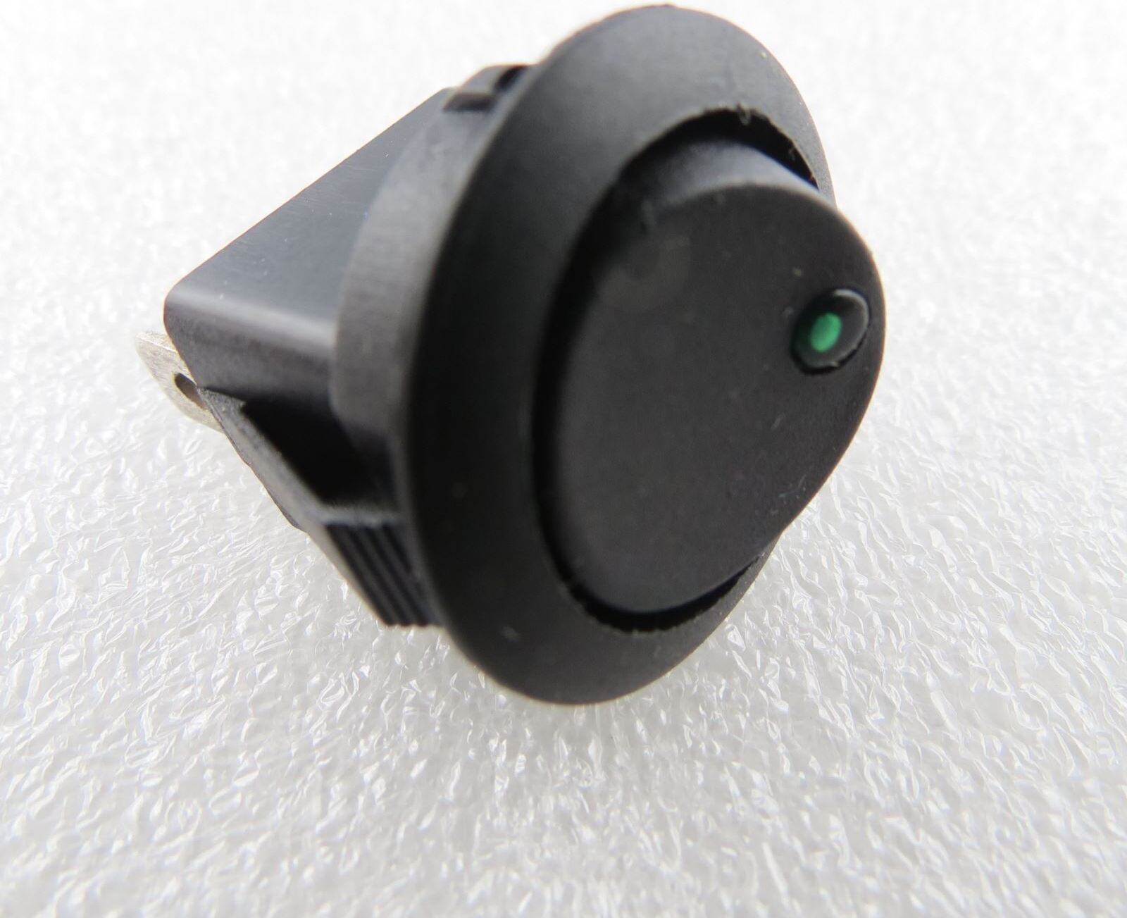 TNE Wipp Kipp Schalter Aswahl mit und ohne Led 23mm Durchmesser Rund / Auswahl=4.) Mit Grüner Led 4338