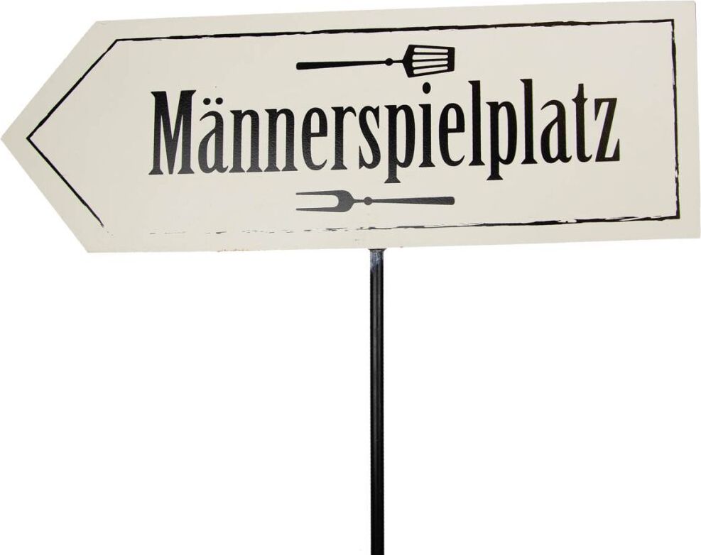 RIFFELMACHER & WEINB. Riffelmacher Dekostecker Männerspielplatz 40 x 25/100 cm