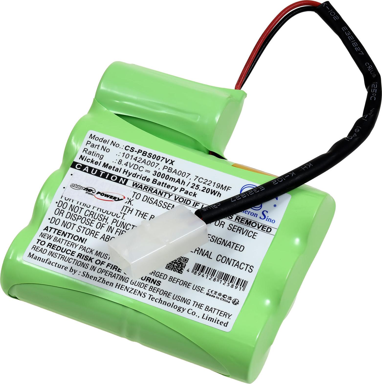 Powery Akku kompatibel mit Water Tech Typ PB-BH843-RR1P G1.76.WAT.999.4E