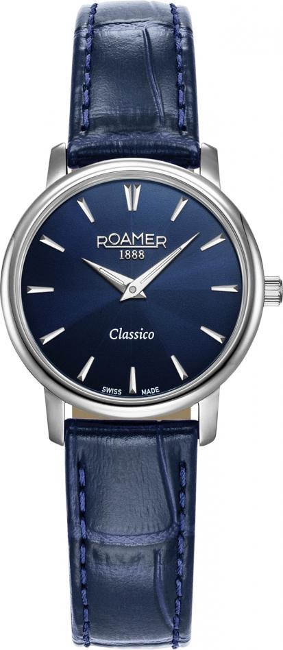 Damen Uhr ROAMER 971857 41 45 05 klassisch in Marineblau