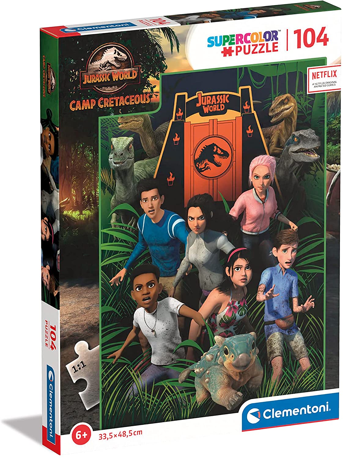 Clementoni Jurassic World Camp Cretaceous Kontur-Puzzle 104 Stück(e) Kunst 27544