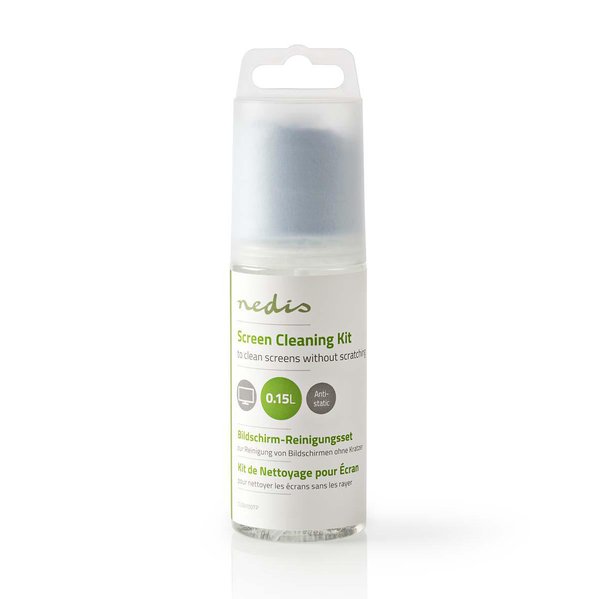 Nedis Bildschirmreiniger - Spray - 150 ml - Fernsehbildschirm / Notebook / Smartphone / Tablet - Wiper enthalten CLSN100TP