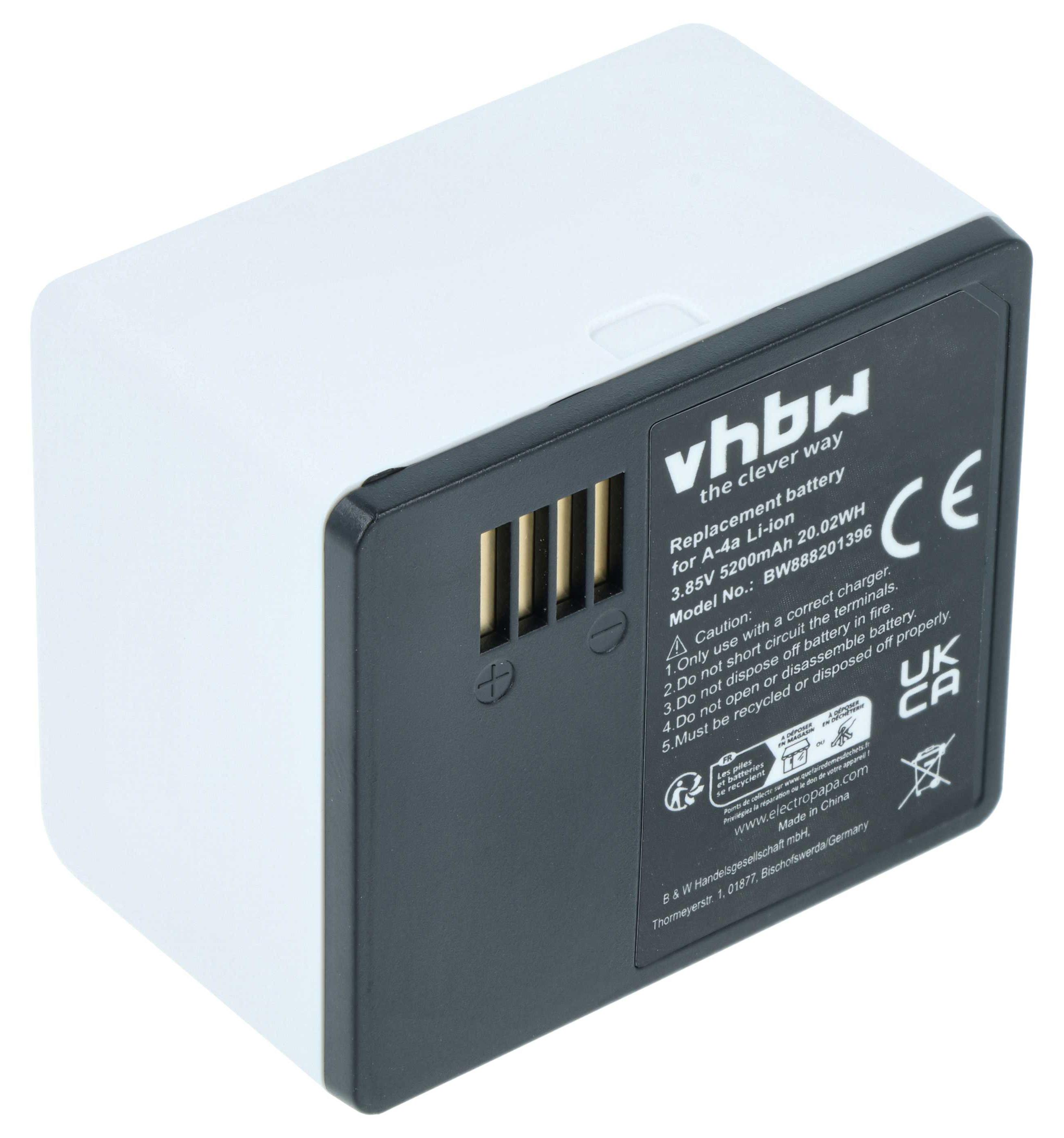 vhbw Akku Ersatz für Arlo 308-1070-01, 308-50012-01, A-4a, 308-10069-01 für Knopfkamera, getarnte Kamera (5200 mAh, 3,85 V, Li-Polymer) 165795351-3