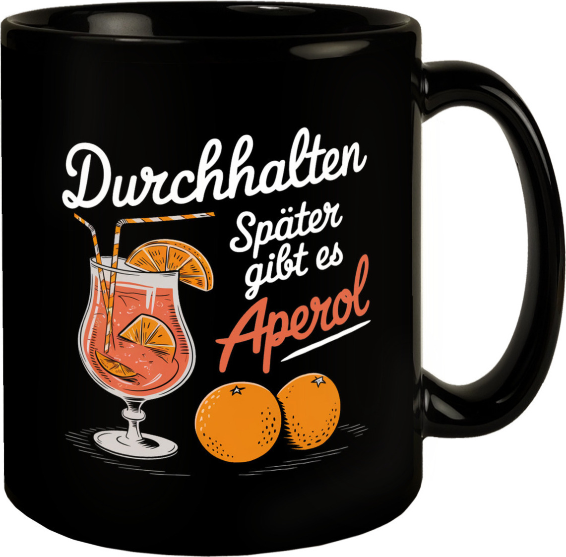 speecheese Durchhalten später gibt es Aperol Tasse