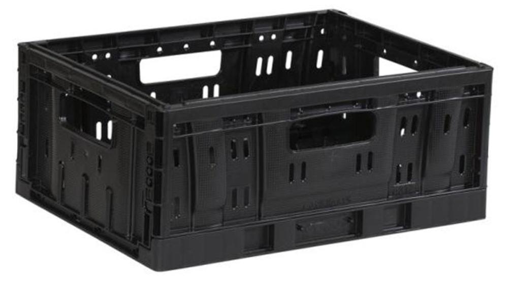Steco Plastikklappkiste klein 20 Liter schwarz falten 4783