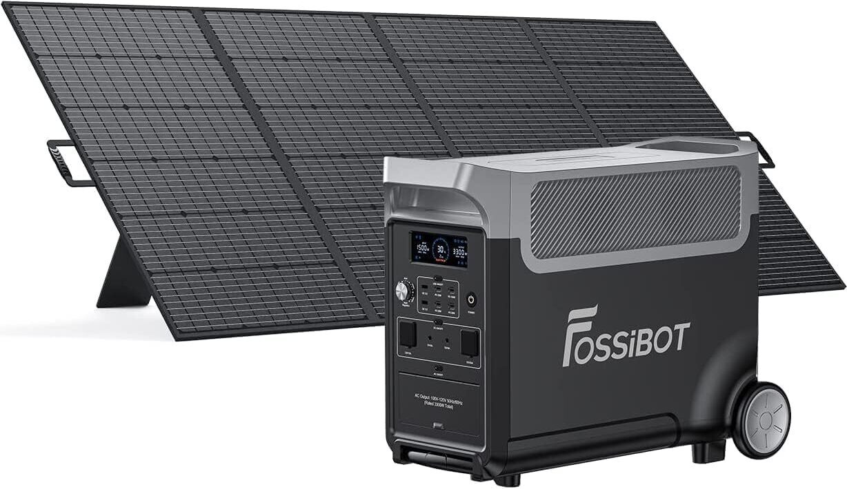 FOSSiBOT F3600 Napájacia stanica Prenosná 3600W (7200W Peak) Powerstation 3840Wh Solárny generátor LiFePO4 Generator UPS s 420W solárnym panelom