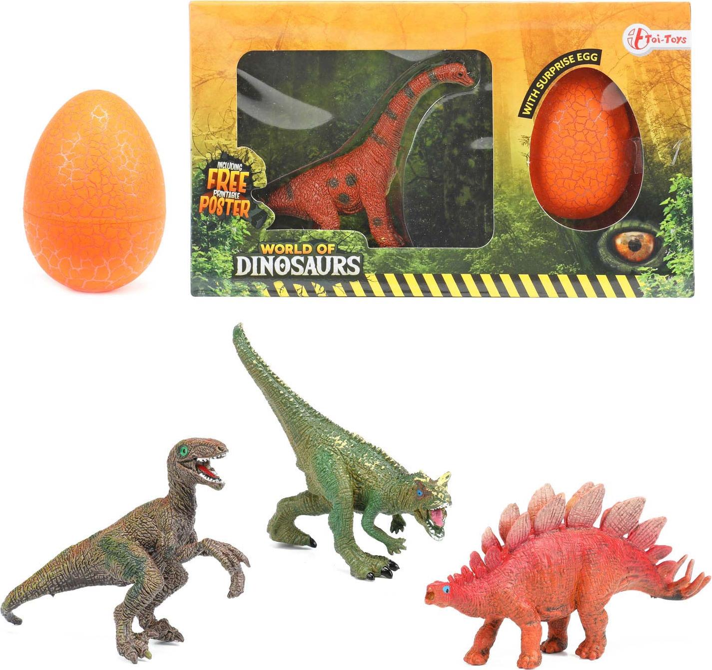 Toi-Toys Welt der Dinosaurier Dino mit Überraschungsei 37131Z