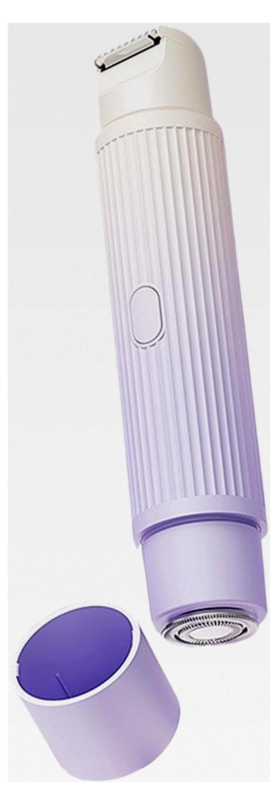 Markenlos Bikini-Trimmer für Frauen, 2 in 1 Rasierer für Damen | Doppelköpfiger persönlicher Rasierer für Schamhaare, Gesichtsbehaarung, Elektrorasierer, Pflegewerkzeug für Beine und Körper