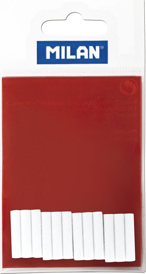 Milan Bagr 12 Ersatzradiergummis Für Elektrischen Radiergummi Rot Rot One Size LPM10059