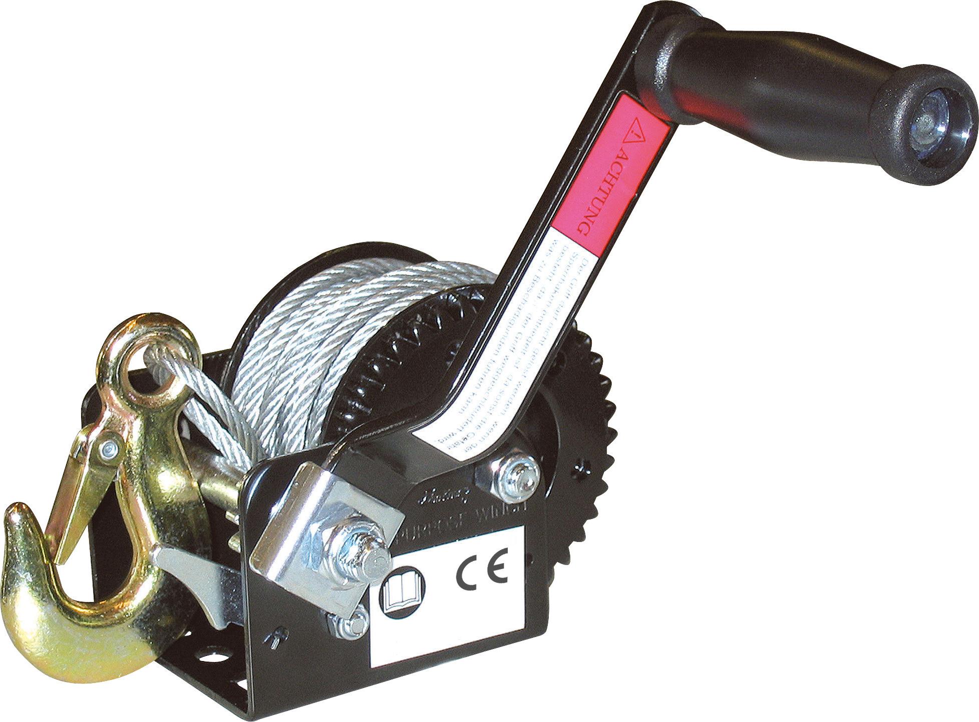 Sonstige Seilwinde mit 10m Seil ø 5mm max. Zugbelastung 360 kg 37114