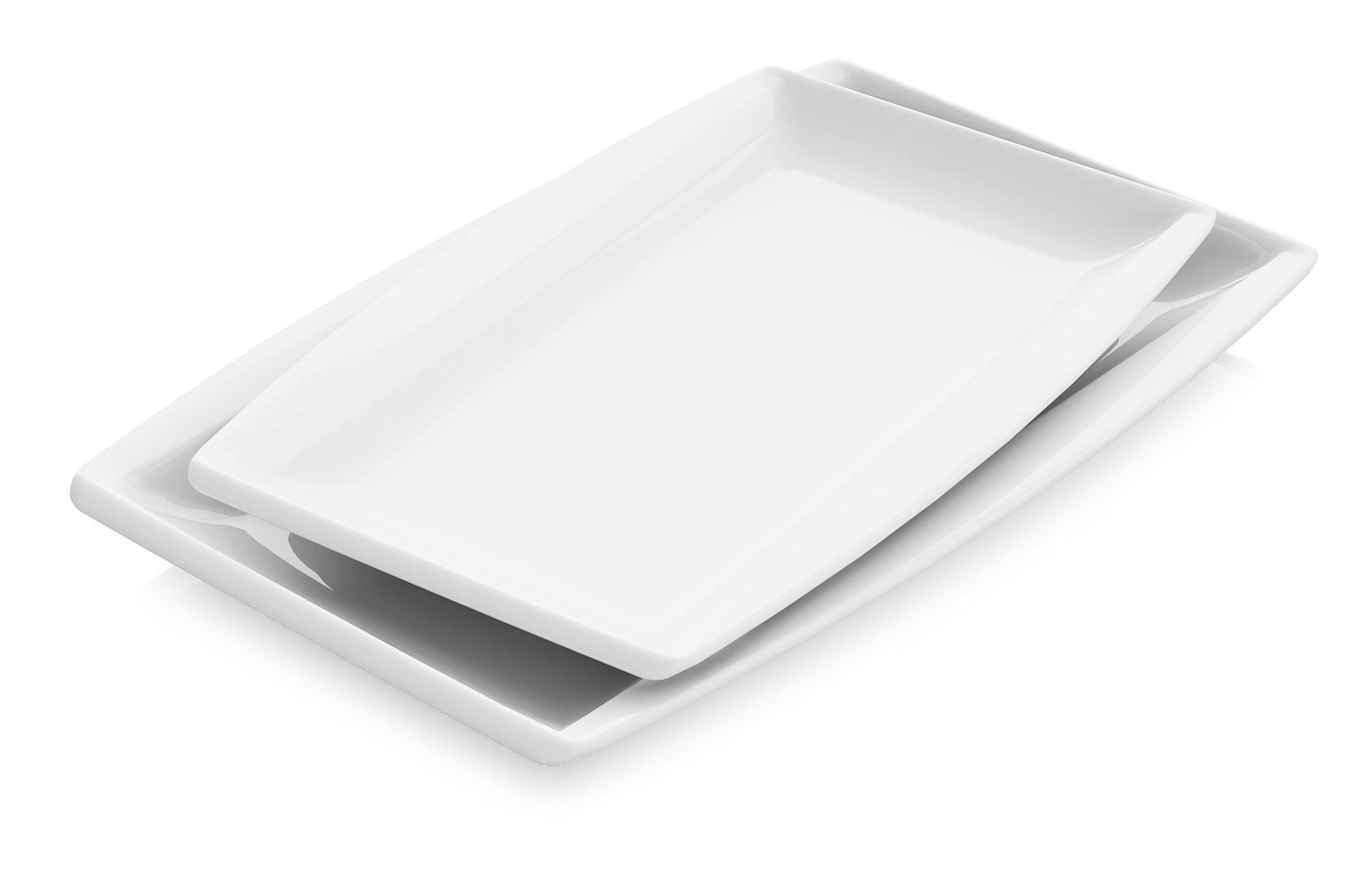 flach 6X Teller Farbe weiß viereckig 18,5 x 18,5 cm Material Melamin 