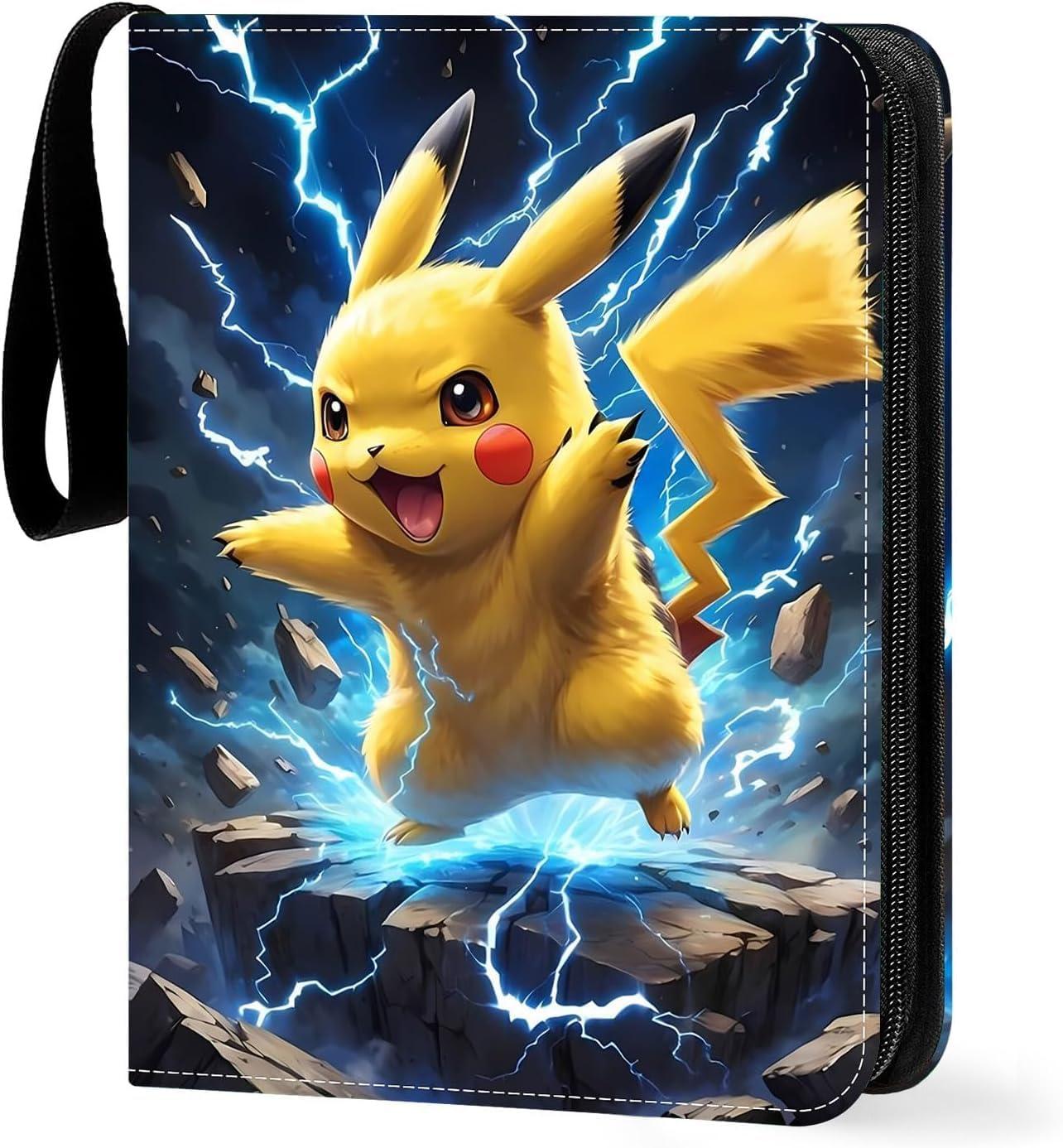 Unbranded Pokémon Karten Sammelalbum für Karten 50 Seiten 400 Kartenkapazität,Karten Sammelalbum,Sammelmappe Karten,Sammelalbum für Karten,Geschenk Kinder